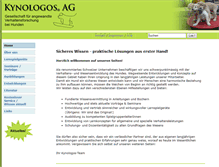 Tablet Screenshot of kynologos.ch